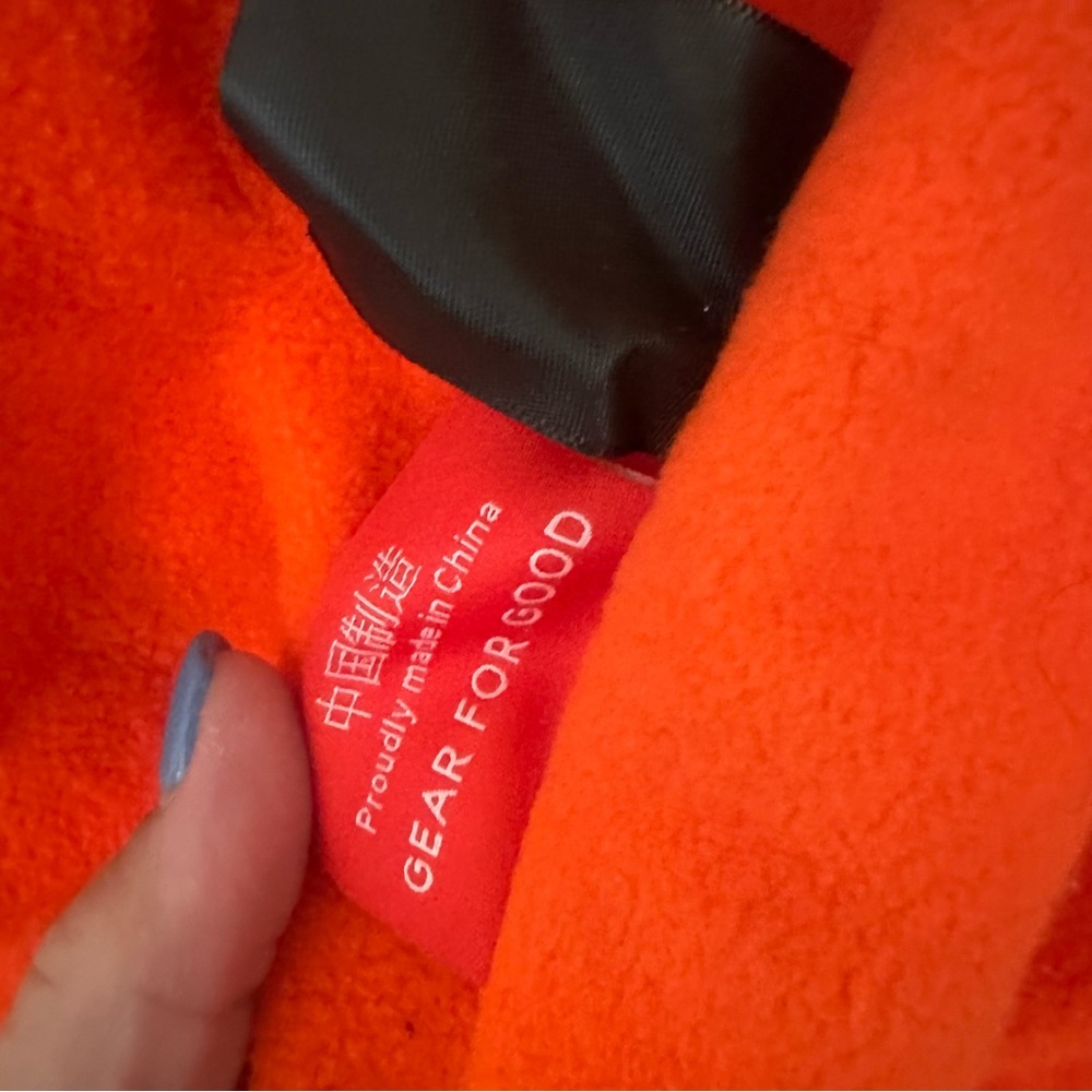 Cotopaxi Orange Hooded Sweatshirt Zip Up Hoodie Jacket Size Large L - Picture 12 of 12